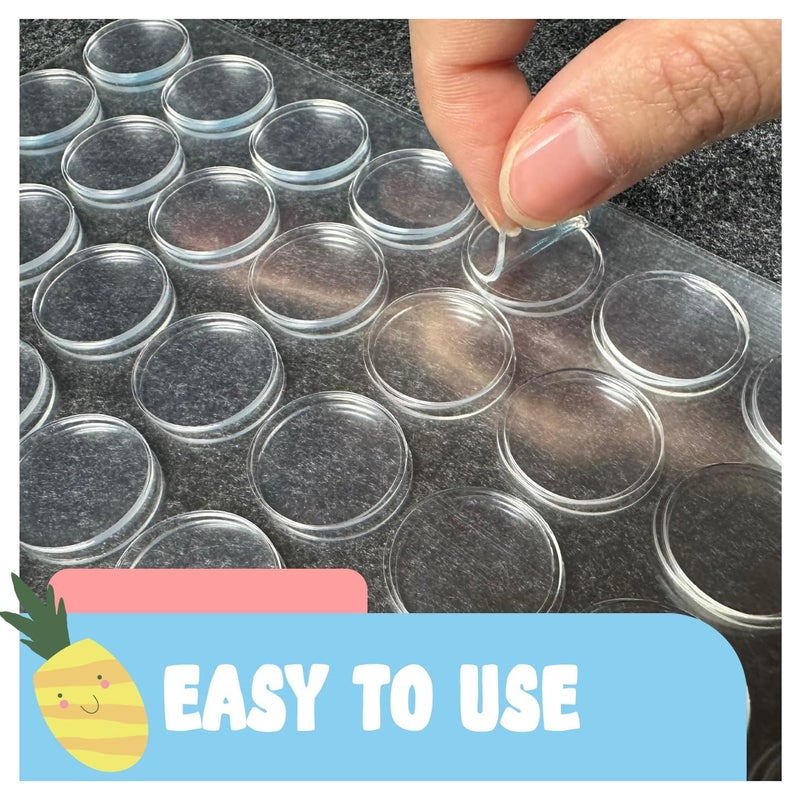 D-NYX Double Sided Tape Sticky Dot Removable Putty No Trace Clear Sticky Tack Waterproof Stickers for Festival Decoration Picture Hanging Museum Wax Gel, Earthquake Putty Hanging Strips Mounting Dots - Image 3